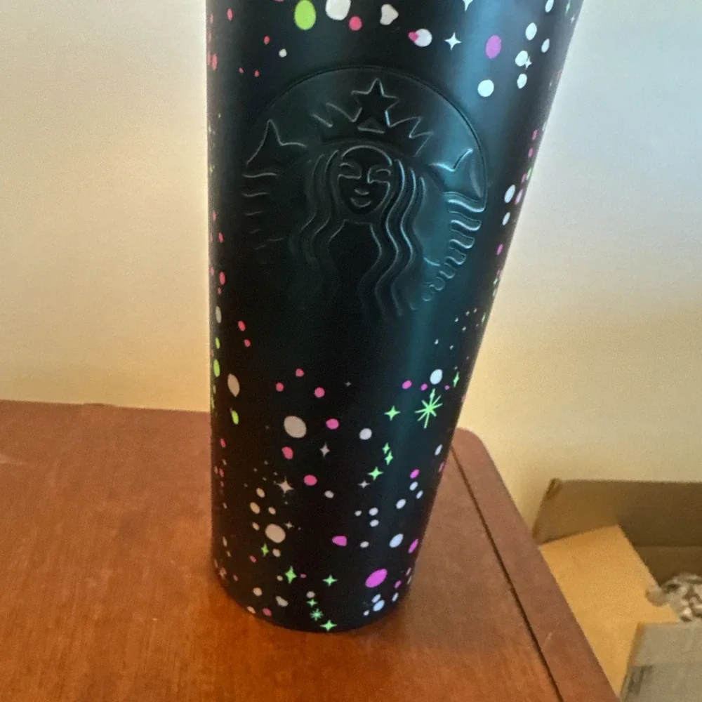 Starbucks‎ Holiday 2020 Stainless Steel Stars Confetti Tumbler Cup 24oz